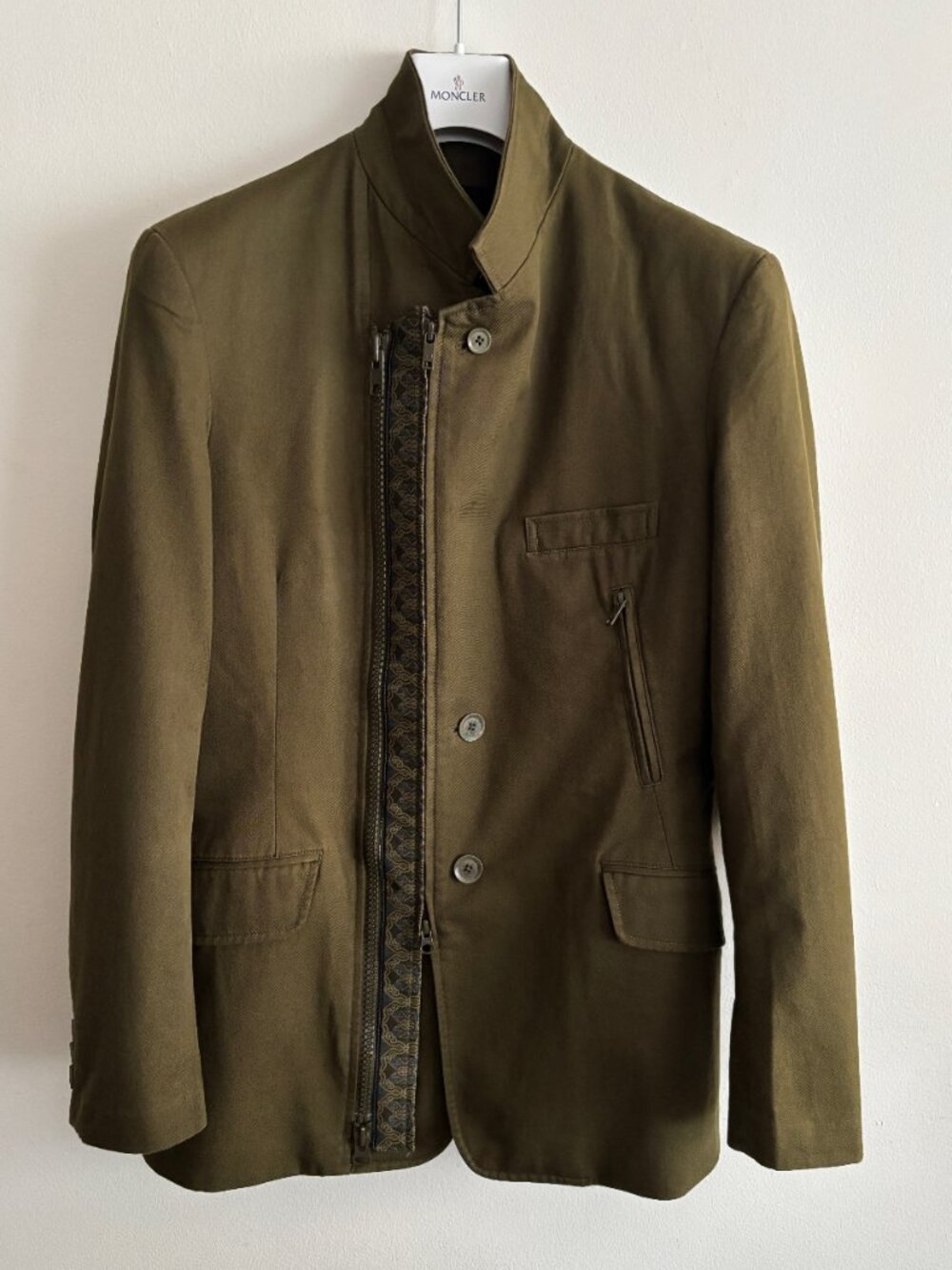Y-3 Yohji Yamamoto Hybrid Asymmetrical Zip Drill Blazer /Utility Jacket- Small